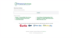 Desktop Screenshot of directoryarchives.com